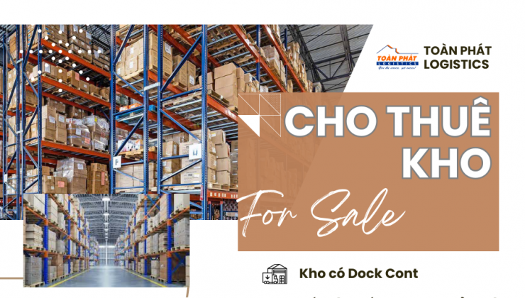 Cho thuê kho Dĩ An, Bình Dương diện tích không giới hạn giá 1.900 vnd/m3/ngày